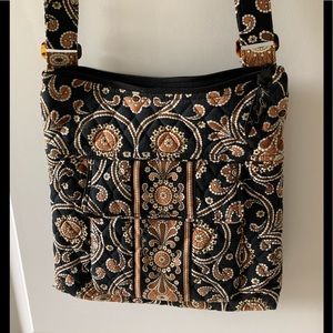 Vera Bradley Hipster bag in Cafe Latte pattern.